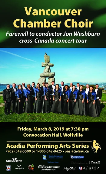 Poster for Vancouver Chamber Choir