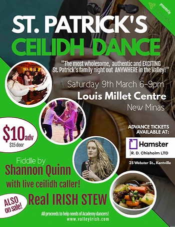 Poster for St. Patrick's Ceilidh Dance