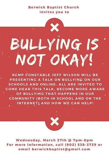 Poster for Bullying Talk