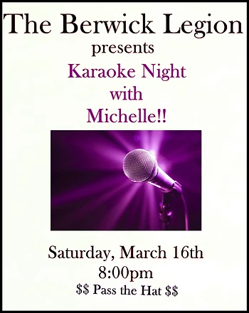 Poster for Karaoke Night with Michelle