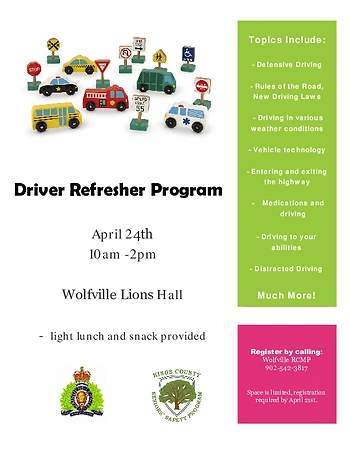 Poster for Driver Refresher Program