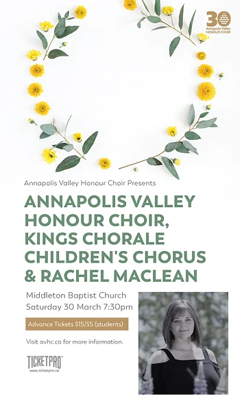 Poster for Rachel MacLean & Youth Choirs