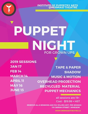Poster for Puppet Night for Grown Ups