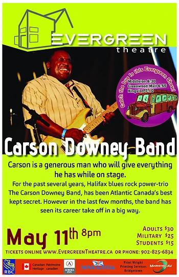 Poster for Carson Downey and Band