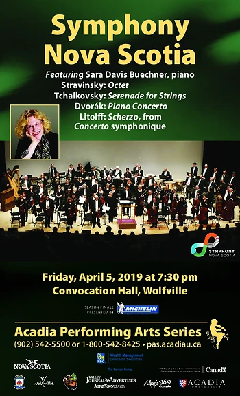 Poster for Symphony NS, with Sara D. Buechner