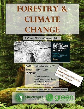 Poster for Forestry Panel & Film