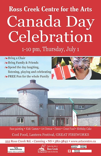 Poster for Canada Day at Ross Creek