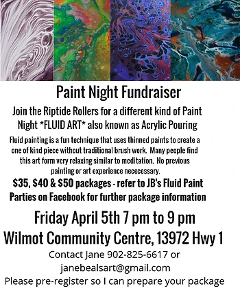 Poster for Paint Night Fundraiser