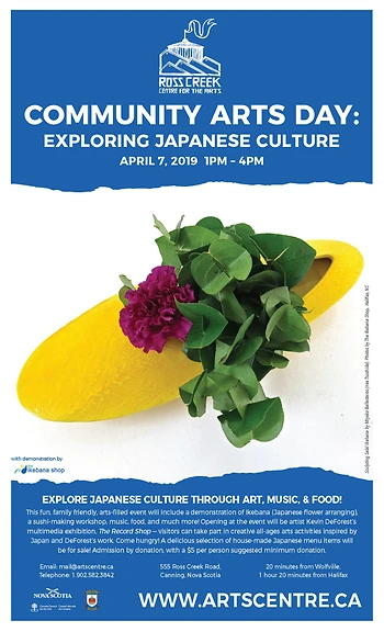 Poster for Exploring Japanese Culture Community Arts Day