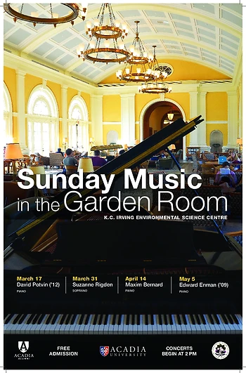 Poster for Music in the Garden Room
