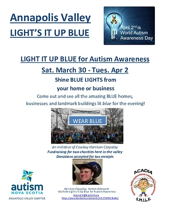 Poster for Light It Up Blue for Autism Awareness
