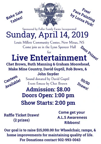 Poster for Musical Fundraiser
