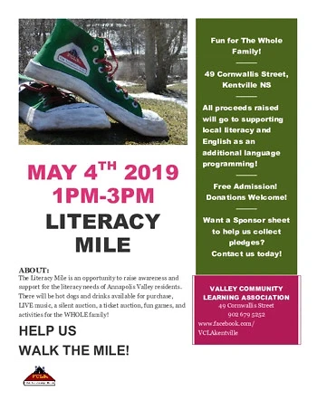 Poster for Literacy Mile