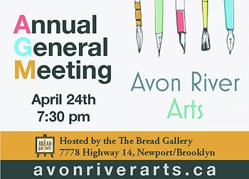 Poster for AGM for Avon River Arts