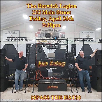 Poster for High Energy DJ Services 