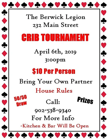 Poster for Crib Tournament
