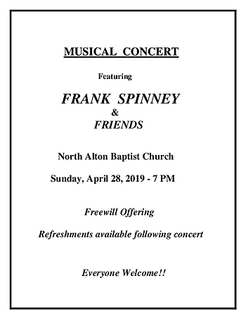 Poster for Musical Evening