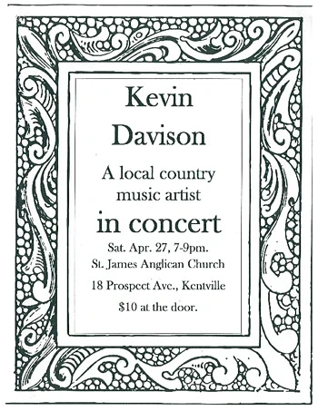 Poster for Kevin Davison in Concert 