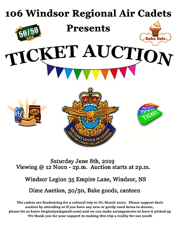 Poster for Ticket Auction