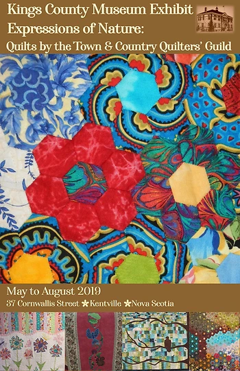 Poster for  “Expressions of Nature: Quilts...