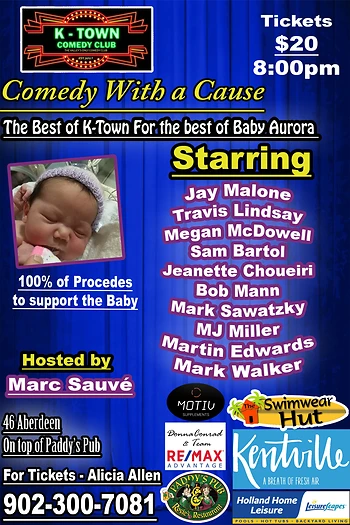 Poster for The Best for Aurora Comedy Night