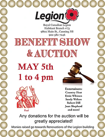 Poster for Benefit Show & Auction