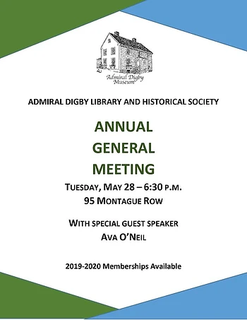 Poster for Admiral Digby Museum AGM