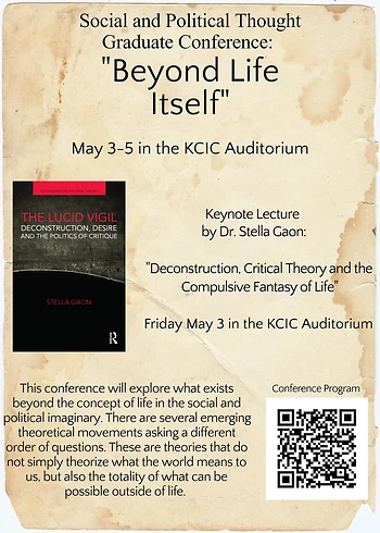 Poster for Acadia SPT Graduate Conference Keynote