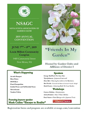 Poster for NS Association of Garden Clubs
