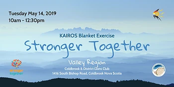 Poster for KAIROS Blanket Exercise