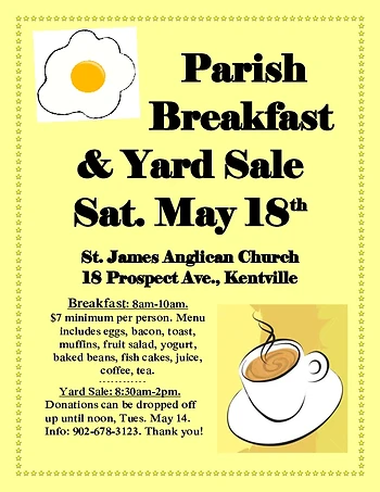 Poster for Parish Breakfast