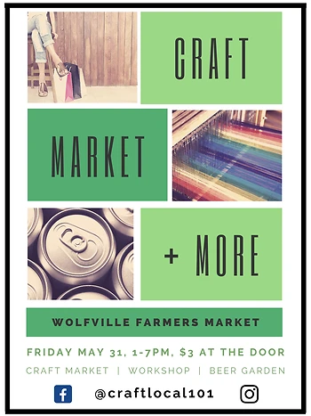 Poster for Craft Market with a Charity Beer Garden