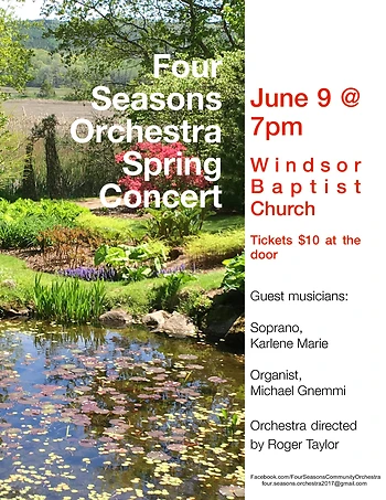 Poster for Four Seasons Community Orchestra