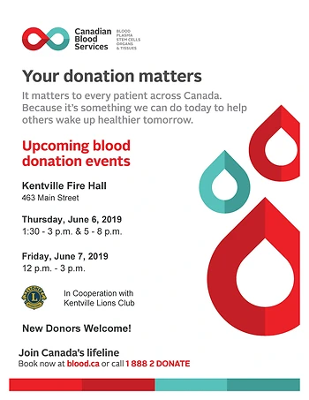 Poster for Blood Donor Clinic
