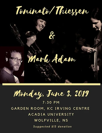 Poster for Toninato/Thiessen with Mark Adam