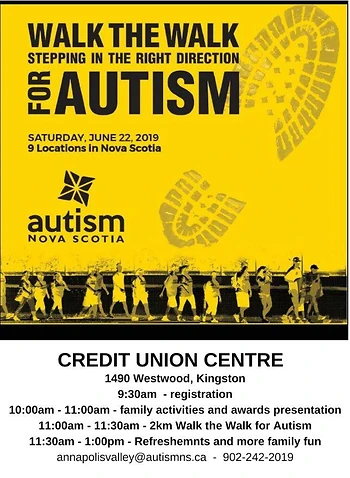 Poster for Walk the Walk for Autism