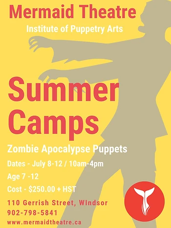 Poster for Summer Puppet Camp 