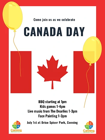 Poster for Canada Day Celebration