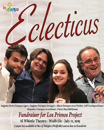 Poster for ECLECTICUS Los Primos Fundraiser
