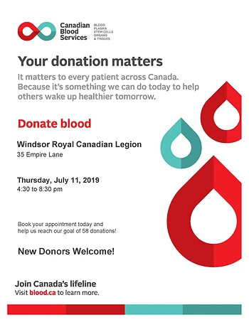 Poster for Blood Donor Clinic