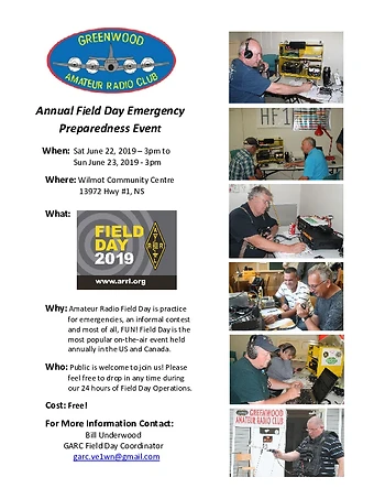 Poster for Amateur Radio Field Day