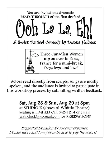 Poster for Ooh La La, Eh! Read-Through
