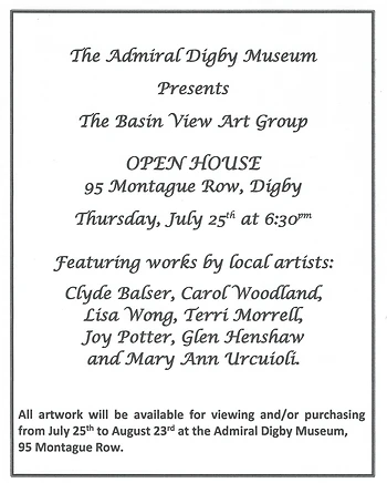 Poster for Open House Art Exhibit