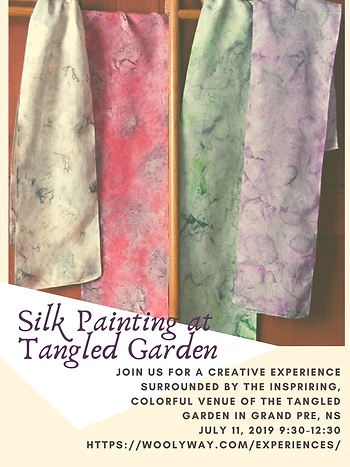 Poster for Silk Painting in the Garden
