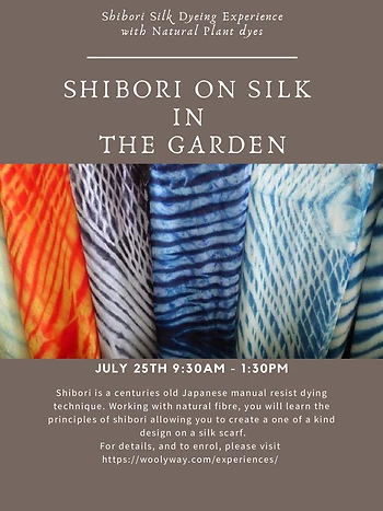 Poster for Shibori Silk in the Garden