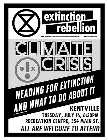 Poster for Public Talk - Heading for Extinction and What We Can Do About It