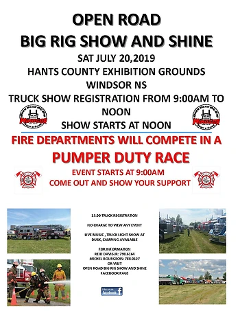 Poster for Open Road Big Rig Show and Shine