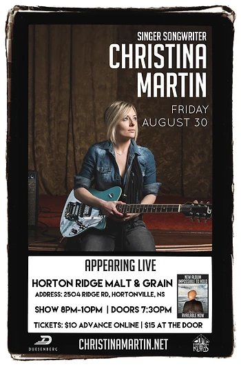 Poster for Christina Martin