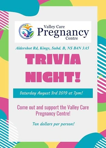 Poster for Trivia Night Fundraiser!