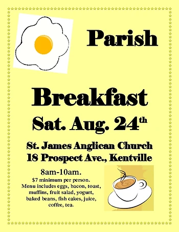 Poster for Parish Breakfast